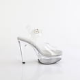 thumbnail image 5 of Fabulicious MARTINI-50 Women's 5" Heel Platform Ankle Strap Clear Top Sandals Shoes, 5 of 5
