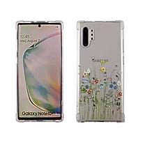 Daisy Flower Case for Samsung Galaxy Note 10 Plus 10  5G 6.8'' TPU Clear Soft & Flexible Ultra-Thin Shockproof Anti-Scratch Transparent Bumper Slim Lightweight Stylish Protective Cover Women Girls