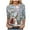 White, variant on larppty 3/4 Length Sleeve Womens Tops V Neck Xmas T Shirts Dressy Casual Basic Tees 2025 (Light Blue, M)