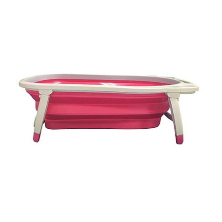 Midlee Portable Collapsible Dog Bathtub (Pink) - Walmart.com