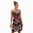 thumbnail image 1 of Cismea - Mini Vestido de Verano con Volantes Florales para Mujer, sin Mangas, con Lazo en El Hombro, LíNea Acampanada, Vestidos Cortos, Vestidos de Playa（Rojo） Cismea falda, 1 of 2