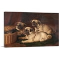 thumbnail image 1 of ARTCANVAS Peeping At The Pugs Canvas Art Print by Horatio Henry Couldery - Size: 18" x 12" (1.50" Deep), 1 of 9