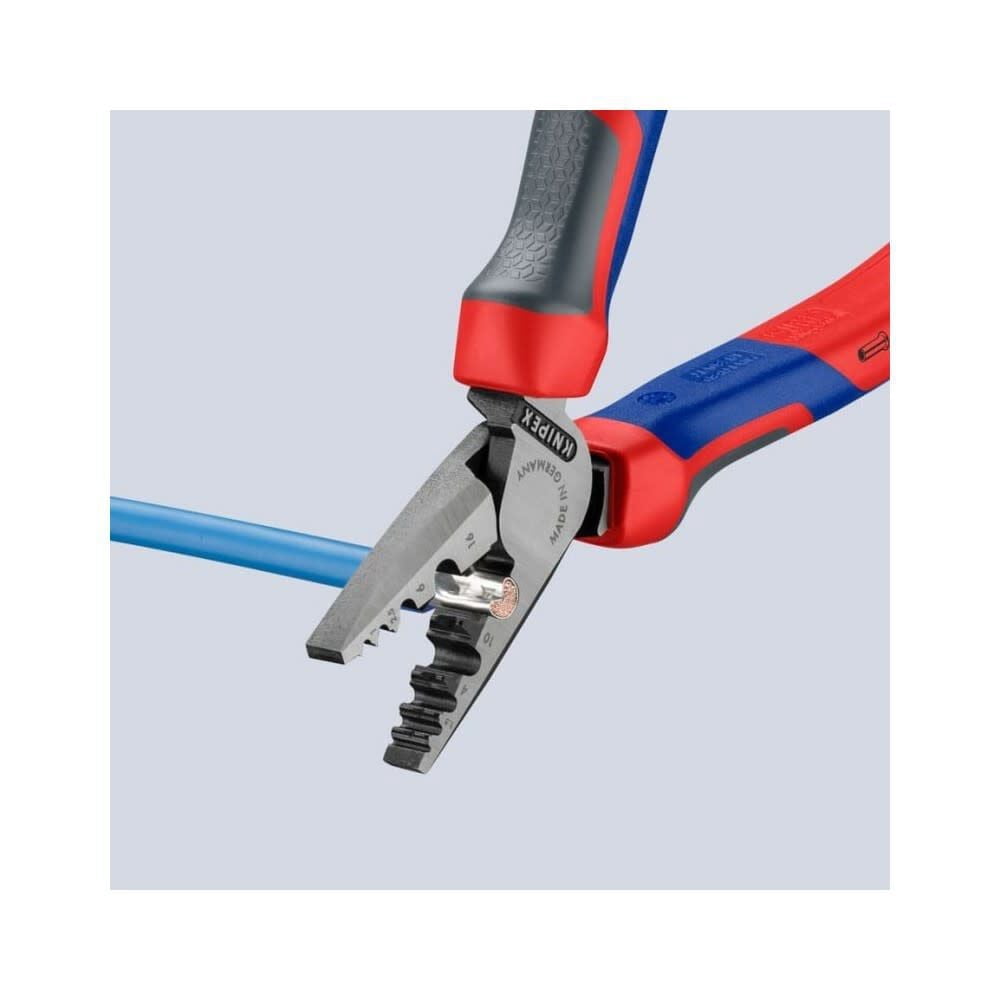 Knipex 7 1/4" Crimping Pliers for Wire Ferrules
