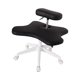 thumbnail image 4 of Silla de patas cruzadas con ruedas, altura ajustable, silla para juegos, silla para arrodillarse, cómoda silla de oficina para sala de estar y hogar Negro, 4 of 8