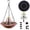 Pink, variant on Solar Powered Hummingbird Feeder Fountain Outdoor, Hummingbird Bath Fountain and Feeder, Hanging Glass Birdbath Bowl for Garden Backyard Patio