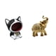 thumbnail image 1 of Estatua De Elefante Y Gato, Adorno Artesanal, Figura Decorativa Para Centro De Mesa, Dormitorio, Escritorio, Sala De Estar, Estante, Decoración Del Hogar, 1 of 8