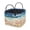 Beach Seashell Pattern, variant on ZUXONGSY Large Capacity Quilted Laundry Basket for Toys, Purple Blue Floral Hummingbird Polyester Collapsible Storage Basket for Travel Bathroom