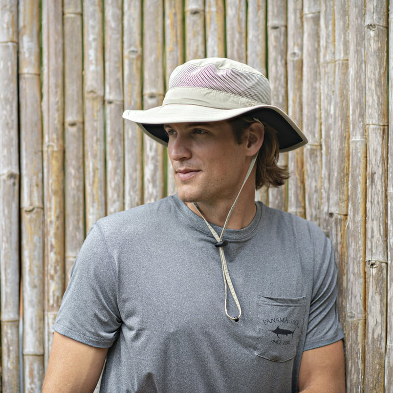 Panama Jack Castaway Boonie Hat, Lightweight, Packable, UPF (SPF) 50+ UV Protection (Khaki, Large/X-Large)