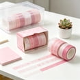 thumbnail image 2 of Washi Tape Set, 5 Multicolor Paper Rolls for Scrapbooking, Journaling, Planners, Cards and Gift Wrap, Style C, 2 of 7