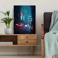 thumbnail image 5 of Qisvanset 12x16 Inch Surreal Train Landscape Canvas Print Wall Art, 5 of 5