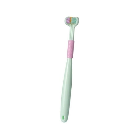 

Bhxteng 3 Sided Toothbrush for Adults Triple-Angle Tooth-Hugging Deep Cleaning