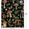 thumbnail image 2 of Mushroom Blanket Mushroom Gifts for Women Soft Cozy Fleece Flannel Mushroom Throw Blanket All-Season for Sofa Couch Cottagecore Room Decor Mushroom Blankets for Adults Teen 60"x50", 2 of 6
