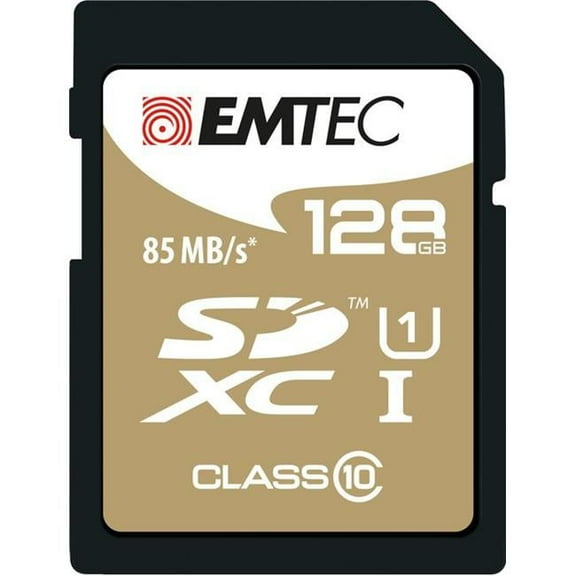 Emtec  128 GB Elite Gold Plus Class 10 SDXC Memory Card