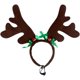 thumbnail image 2 of Perro Navidad Reno Antlers Reno Antlers Diadema Classic Elk Hat Headwear Disfraces para mascotas Accesorios ER, 2 of 5