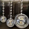 thumbnail image 5 of Bolas de adornos navideños rellenables de bricolaje, bolas huecas transparentes de plástico para bodas, fiestas, adornos colgantes para árbol de Navidad, 5 of 5