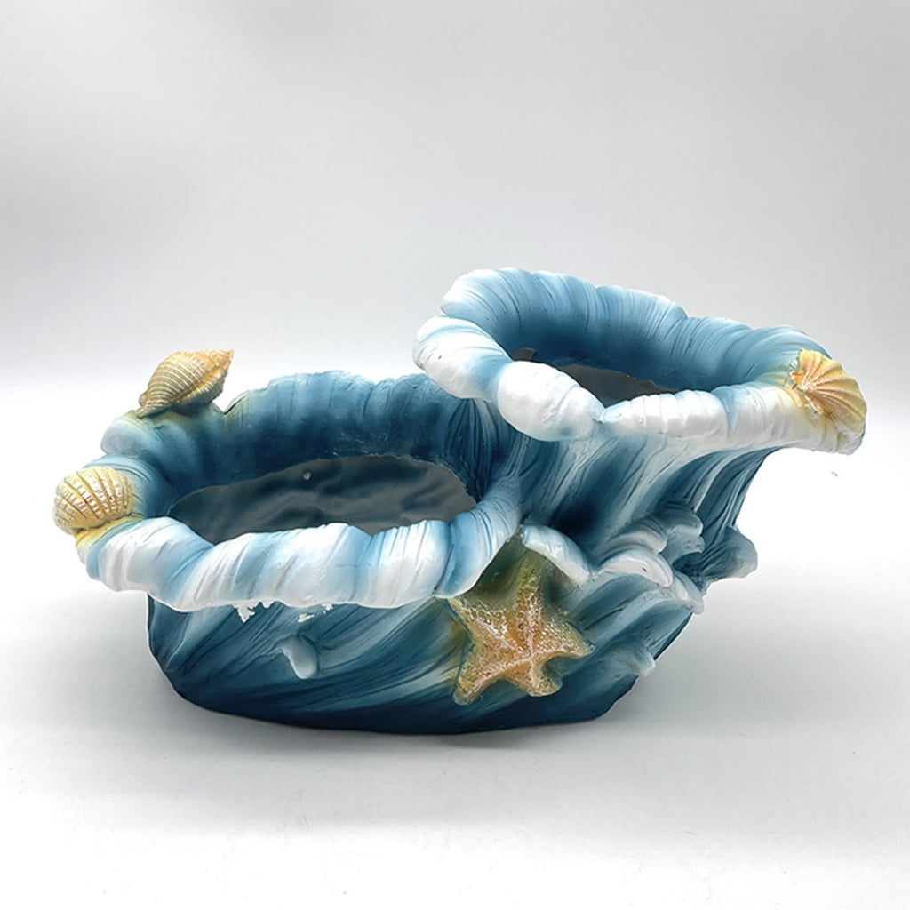 Unique Resin Planter Gardening Pots Practical Flower Pots Indoor Garden Decors Resin Texture Suitable for Indoor Plant