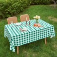 thumbnail image 5 of MANGATA CASA Spring Gingham Tablecloth Rectangle- Checkered Waterproof Tablecloths - Polyester Buffalo Plaid Wrinkle Free Table Cover(Green 60x72in), 5 of 5