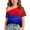 Multicolor1, variant on YUANxueke 4th of July Outfit Tops for Girls Short Sleeve Off the Shoulder Printed T-Shirt Summer Fashion USA Shirt for 5-14 Years