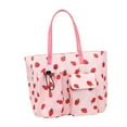 thumbnail image 4 of Bolso tote para mujer, grande, impermeable, con bolsillos, asa de mano, ideal para la playa. Fresa, 4 of 9
