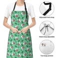 thumbnail image 6 of Pofeuu Christmas French Bulldog Print Waterproof Apron with Pockets Adjustable Cooking Aprons Kitchen Bib for Baking Household Cleaning, 6 of 8