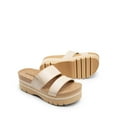 thumbnail image 4 of DREAM PAIRS Women's Platform Wedge Slide Sandals Slip on Comfortable Beach Sandals 2-Strap Cork Fashion Sandal with Arch Support, 4 of 6