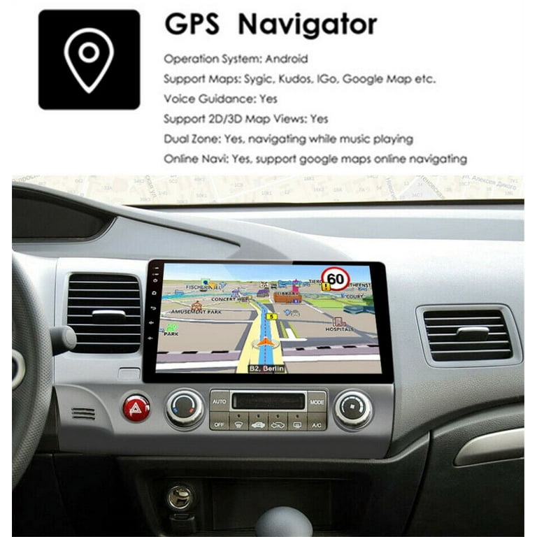 9 Android 10.1 Stereo Radio BT GPS Navigation For Honda Civic Hatchback  2006-11