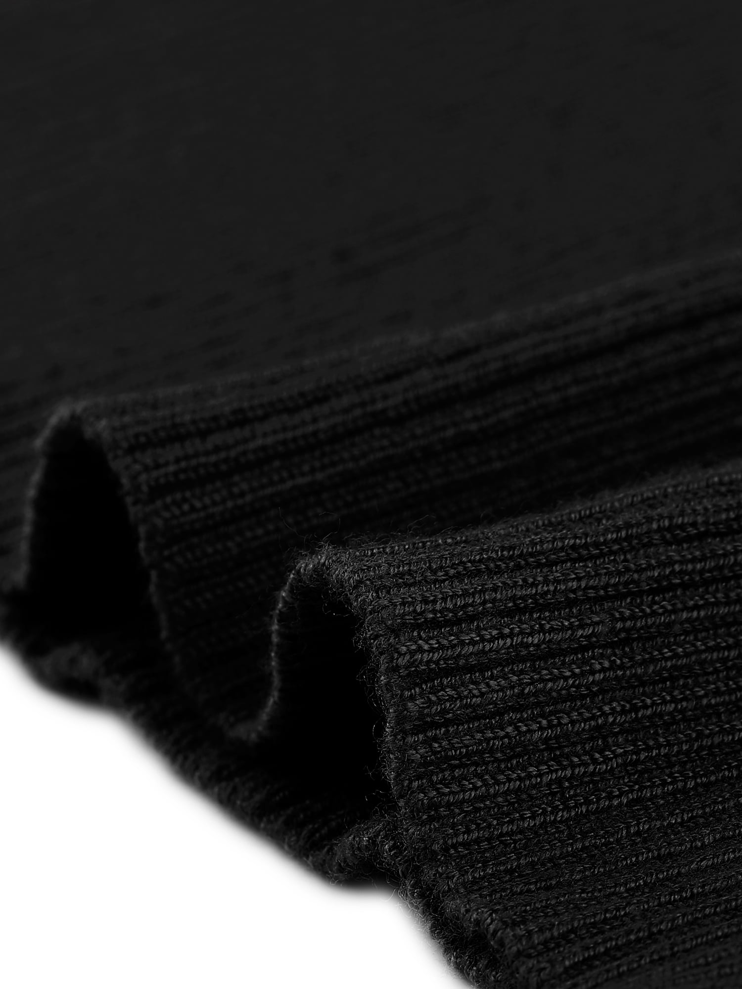 Unique Bargains Women's Mock Neck Knit Sweater Vest Sleeveless Trendy Ribbed Tank Tops S Black
