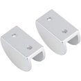 thumbnail image 3 of Glass clamp 2Pcs Aluminum Glass Clamp Holder Window Fixing Clips Arc Bracket Anti-Rust Glass Clamps Screws Sturdy and Durable Workmanship, Practical (Size : XL-), 3 of 4