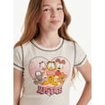 thumbnail image 3 of Girls Garfield X Justice Collab Baby Tee, Sizes XS - XLP, 3 of 8