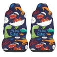 thumbnail image 1 of LAKIMCT Hello Dinosaurs Car Seat Covers Vehicle Front Seat Covers Universal Fit Seat Protector, 1 of 1