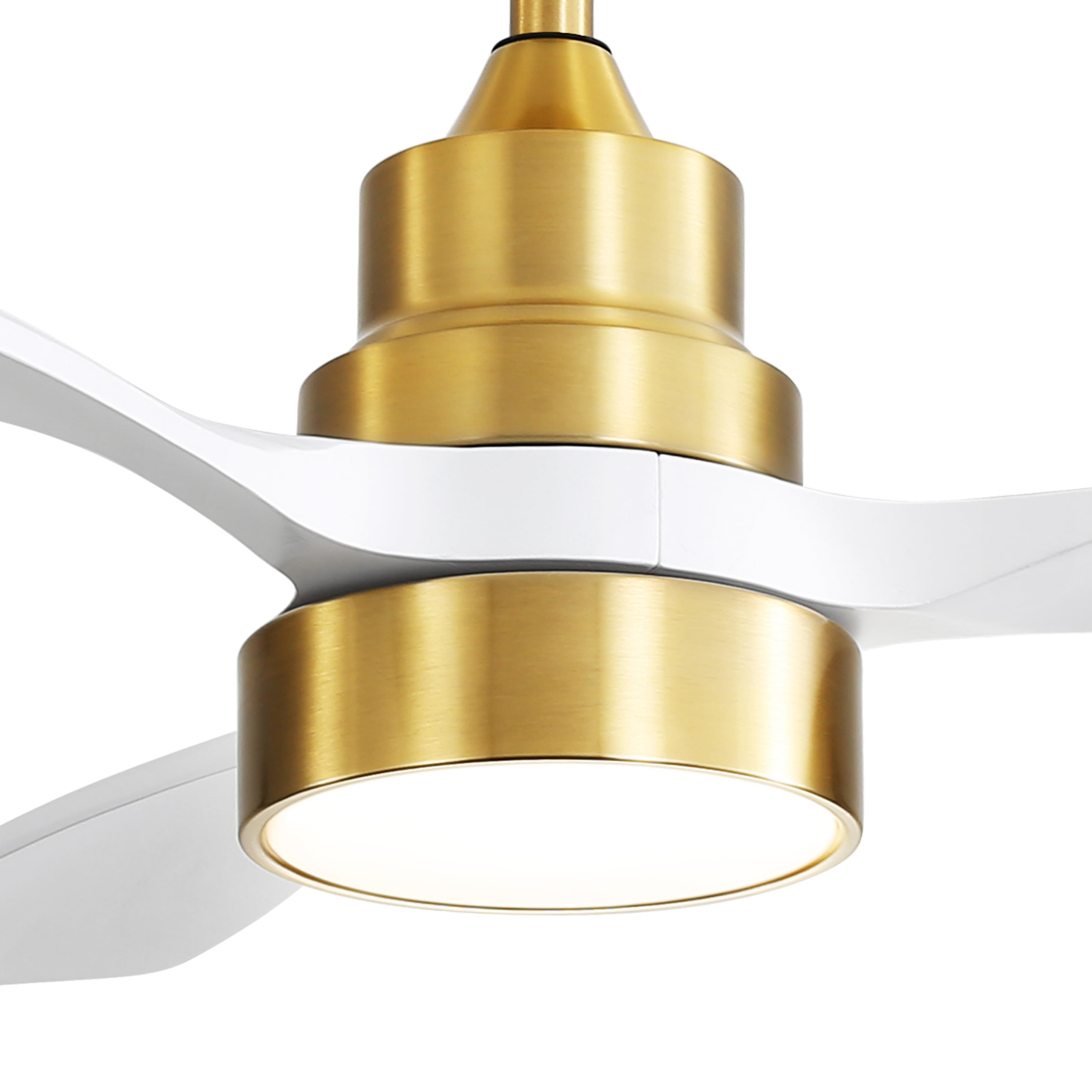 Sofucor 48'' Ceiling Fans with Lights and Remote for Bedroom Gold