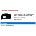 thumbnail image 2 of Hood Insulation Pad - Compatible with 1994 - 1995 Mercedes-Benz E320, 2 of 2