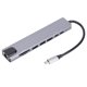 thumbnail image 4 of Hub USB multipuerto 8 en 1 Tipo C a interfaz multimedia HD USB 3.0 USB C RJ45 Tarjeta de memoria Hub USB C, 4 of 5