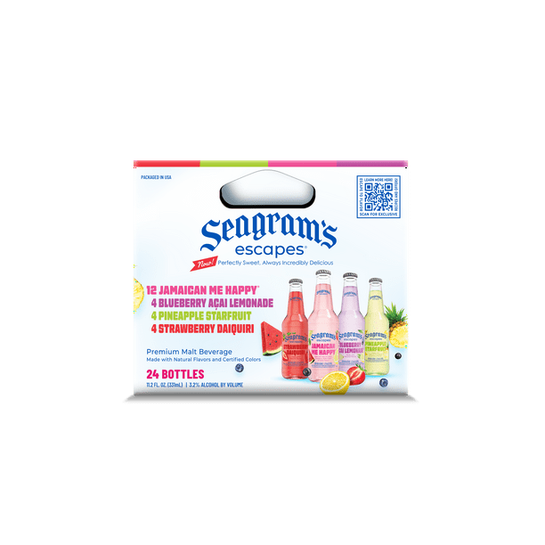 Seagram's Escapes Variety Pack, Flavored Malt Beverage, 24 Pack, 11.2 fl. oz. Bottles