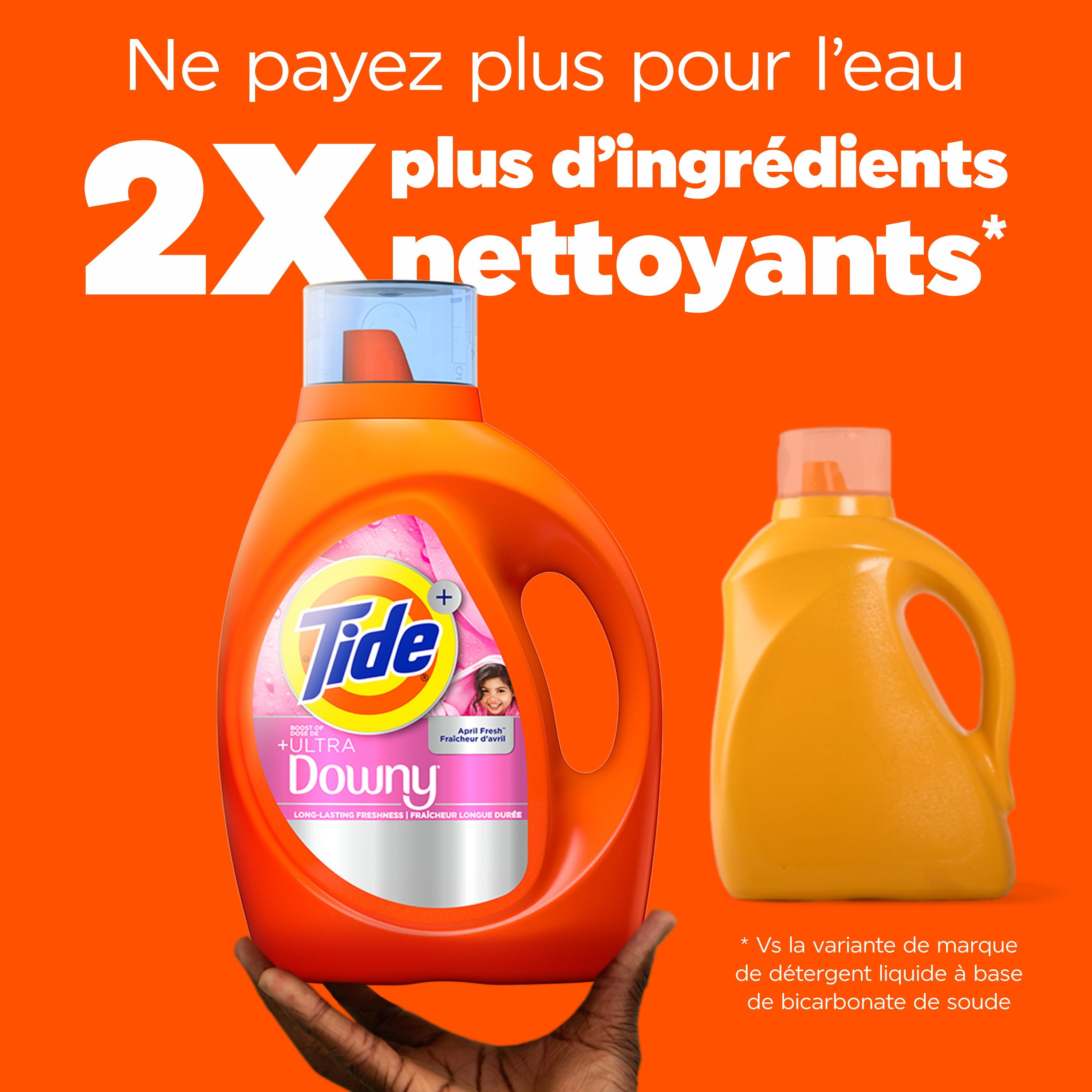 Tide Plus Boost of Ultra Downy Liquid Laundry Detergent, April Fresh Scent, 3.4 L, 83 Loads, Laundry Detergent Liquid with Long-Lasting Freshness, TIDE TD LIQ DOWNYA 83LD