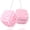 Soft Pink With Embroidered Dots, variant on Pink Fuzzy Dice for Car Rear View Mirror, Pair of 2.75" Plush Dice Retro Hanging Ornaments Car Interior Rearview Mirror Decor Accessories (Pink)