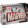 thumbnail image 3 of LEGO Marvel: MARVEL Logo & Minifigures Building Toy - Marvel Collectible Set for Kids, Boys and Girls, Ages 12+ - Model Kit with 5 Minifigures - Gift Idea for Birthday - 76313, 3 of 8