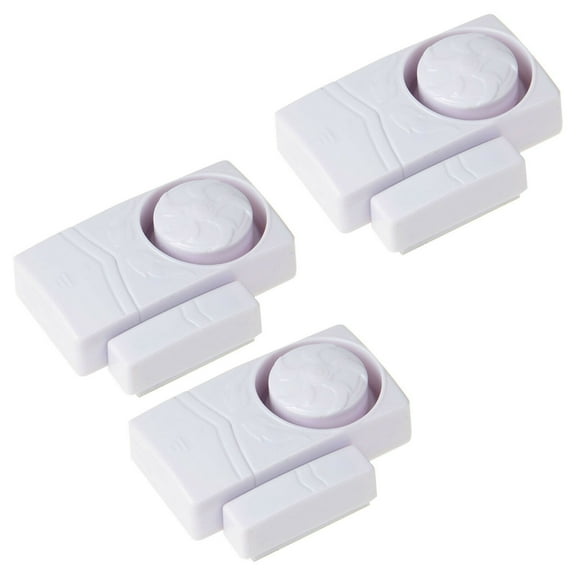 GREENCYCLE 3 Set Wireless Entry Home Door Window Burglar Alarm Safety Security Burglar Alert System Magnetic Sensor Emergency Doorbell Chime