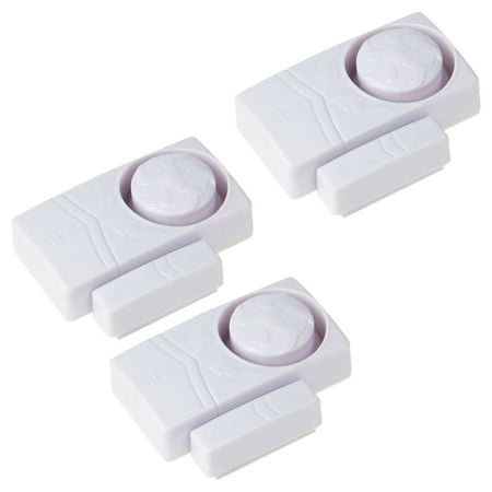 GREENCYCLE 3 Set Wireless Entry Home Door Window Burglar Alarm Safety Security Burglar Alert System Magnetic Sensor Emergency Doorbell Chime