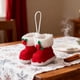 thumbnail image 5 of Ornamentos de Navidad Blancos 10x8.5x7.5cm / 3.9x3.3x2.9In Colgante de Peluche, 5 of 7