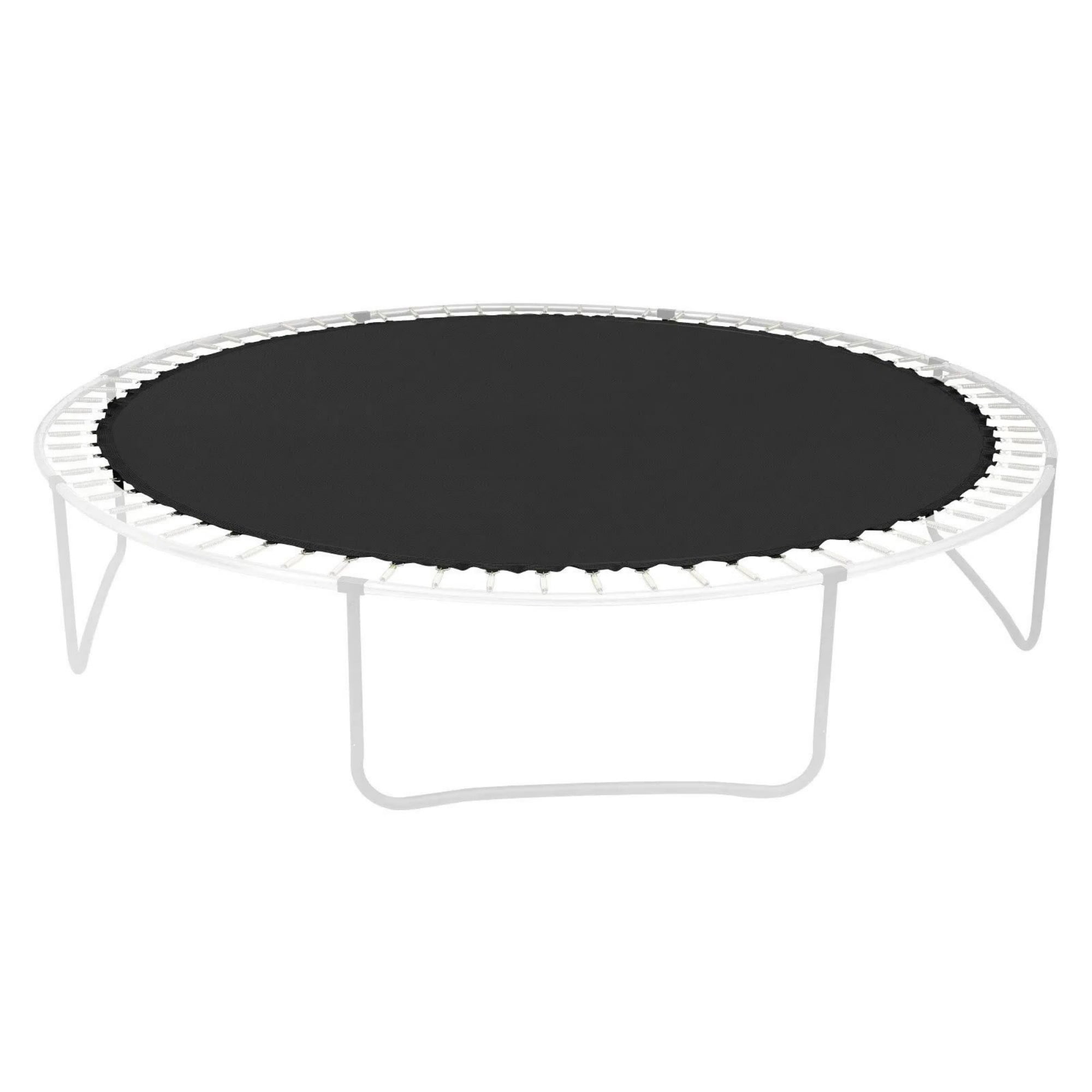 12ft Round Replacement Trampoline Mat, UV-Resistant Jumping Pad with V-Rings & Spring Tool (Fits 5.5" Springs)（Only Trampoline Mat）