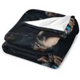 thumbnail image 4 of Blanket Rauw Star Alejandro Blanket Soft Comfortable Warm Wool Blanket Fan Gift Suitable for Room Sofa Office Bed Car Camping Sofa Decoration Comfortable Plush Beach 30"x40", 4 of 6