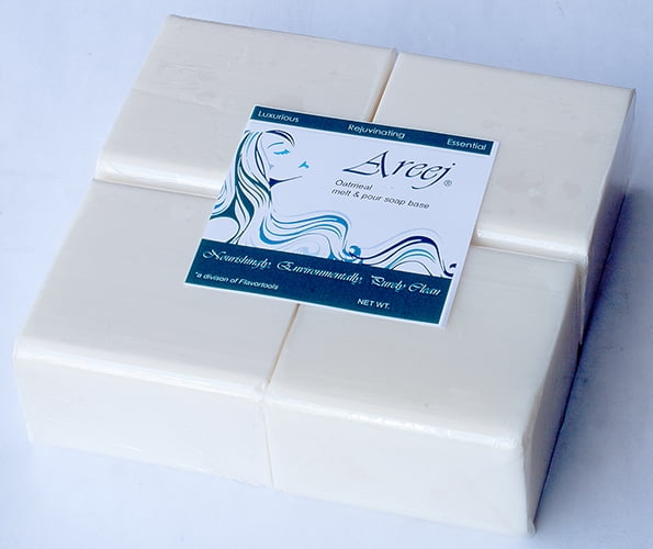 Areej Hypo-Allergenic Biodegradable Clear Glycerin Soap Base made with 100/% Pure Natural Glycerin 2 Pounds