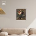 thumbnail image 3 of Still Life With Roses Vintage Classic Roses Canvas Wall Art by Art Remedy, White Floater Frame, 16"x20", 3 of 7