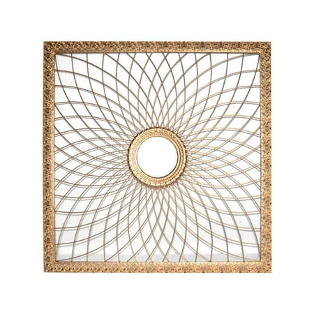 Jeco HD-DM003 28 in. Square Bronze Metal Wall Decor