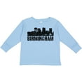 thumbnail image 3 of Inktastic Birmingham Skyline Grunge Boys or Girls Long Sleeve Toddler T-Shirt, 3 of 5