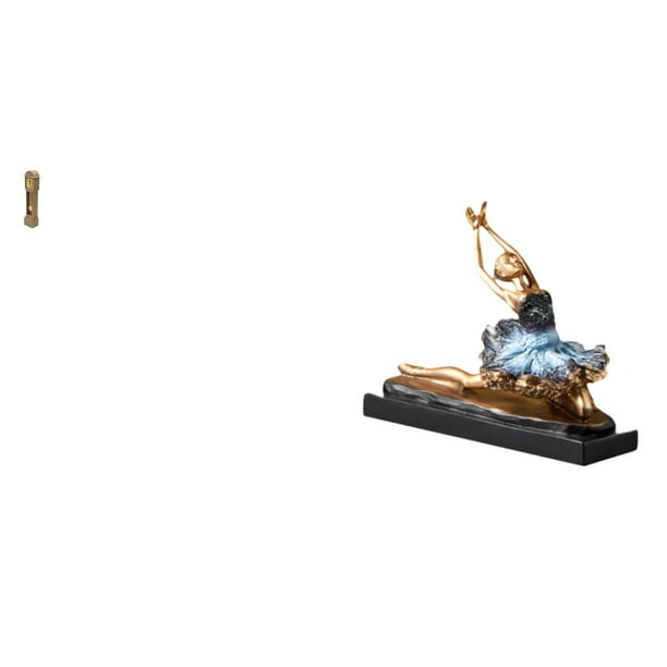 Reloj de suelo para casa de muñecas,Reloj de piso para casa de muñecas en miniatura,minimuebles,Reloj de pie para niños,juguete clásico de simulación,estatua de bailarina de ballet,Estatua
