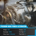 thumbnail image 2 of LFGUD 12V 130A Alternator for Honda Pilot Odyssey EX LX DX 2011-2015 3.5L 1042101240 31100-RV0-A01, 2 of 7