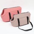 thumbnail image 2 of Bolsas de transporte para mascotas, portátiles, transpirables, para mascotas pequeñas, gatos, perros, bolsas de viaje al aire libre, bolso para mascotas con cierre de seguridad y cremallera, 2 of 5