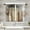 Brown Abstract, variant on Farmhouse Kitchen Curtains Brown Abstract Window Curtains Short Tier Curtains Over Sink, Modern Art Painting Decor Rod Pocket Window Drapes Set of 2 (26x36 Inch)